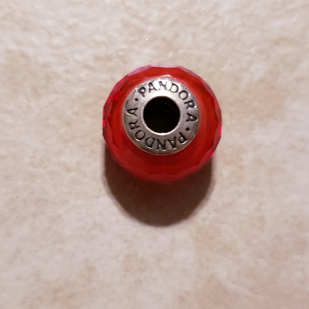 Pandora Red Round Charm
